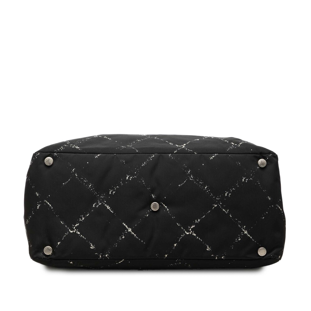 Pre-Loved Chanel Old Travel Line Nylon Tote View 3
